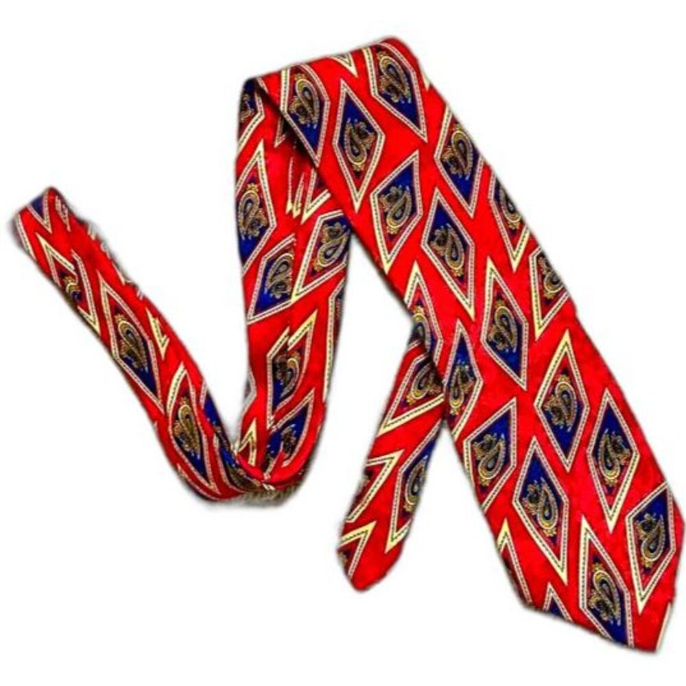 Adolfo Couture Paisley Silk Tie